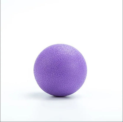 Green TPE yoga massage ball with 6.1 cm diameter for muscle relaxation