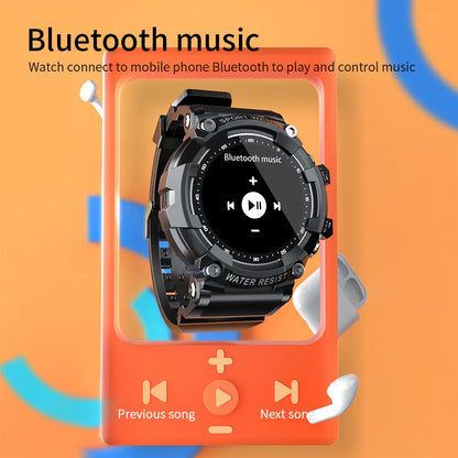 ATTACK 3 IP67 waterproof smartwatch in black with round colour screen on wrist.