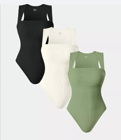Thread Square Neck Jumpsuit in various colours, showcasing sleek design and breathable fabric