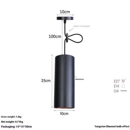 Retro iron art chandelier in matte black finish, showing simple design with clean lines for ceiling mounting.