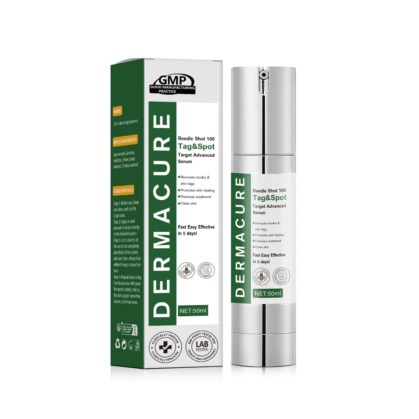 Non-standard gentle skin care solution 50ml bottle for facial cleaning