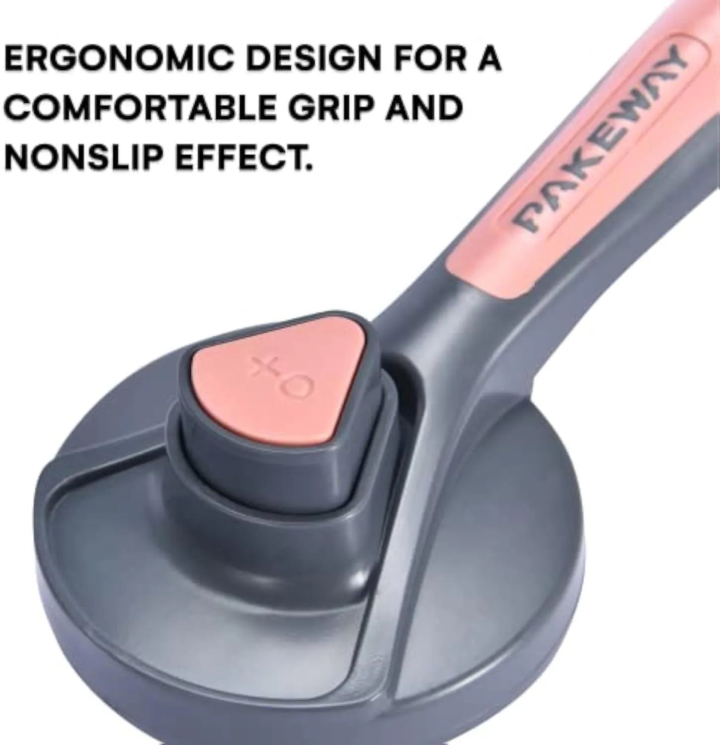 Self-cleaning slicker brush for cats and dogs with massaging bristles and comfort-grip handle