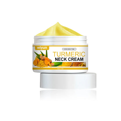 30g turmeric neck cream container for neck line treatment with hyaluronic acid and collagen