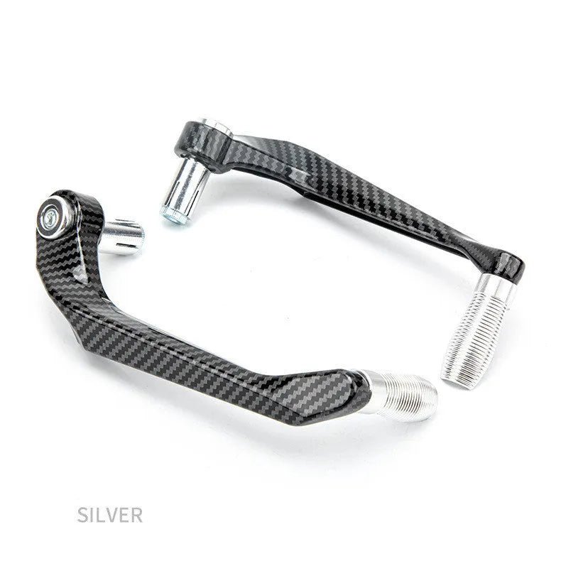 Pair of water transfer printed aluminum motorcycle hand guards in chosen colour.