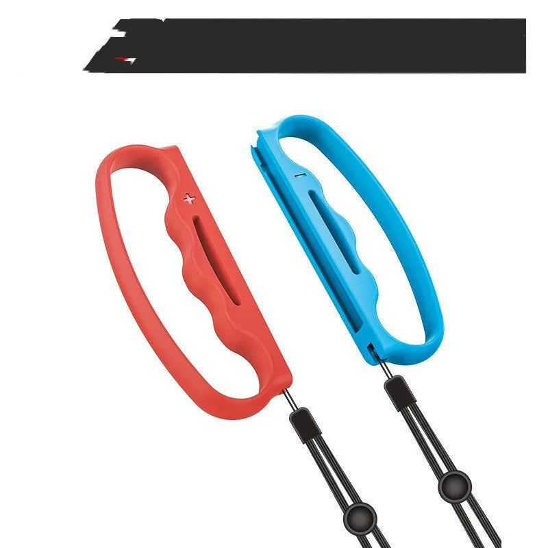 Nintendo Switch Joy-Con hand strap grips in black, blue-red and blue-green colours