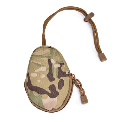Outdoor multifunctional key bag with telescopic rope in Oxford cloth, 13cm by 8cm