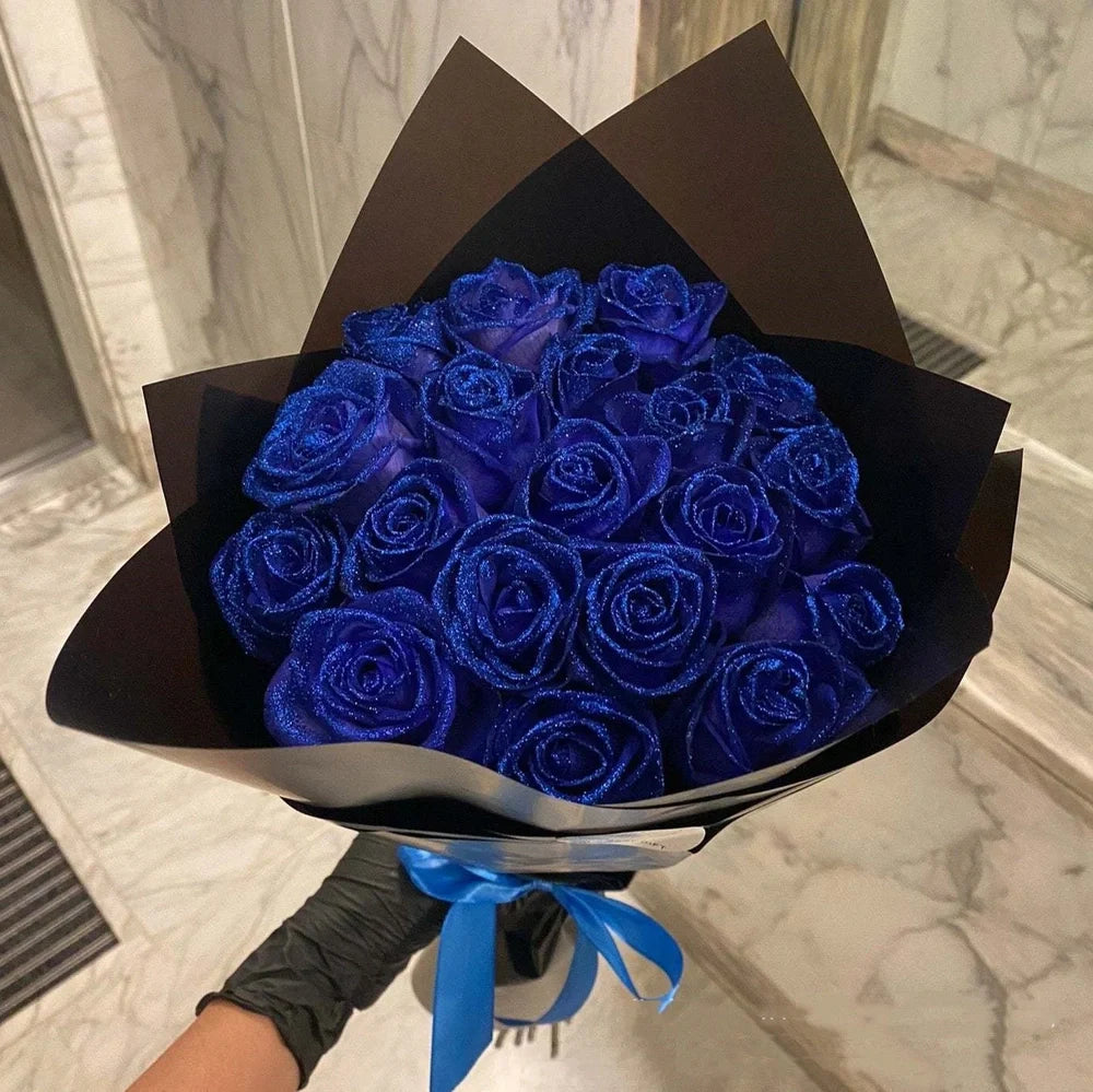 Personalised Valentine's Day preserved bridal bouquet with manual processing in multiple colour options