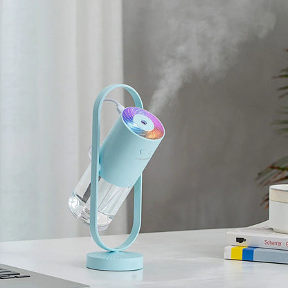 200ml portable humidifier with USB cable in pink, dark blue, sky blue or white colours