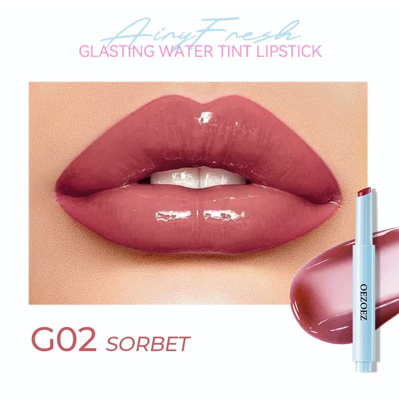 Waterproof moisturising lipstick in six colour shades with 1.8g content