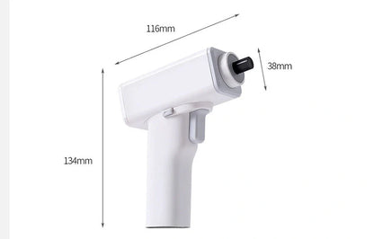 Compact electric screwdriver with LED light for home use