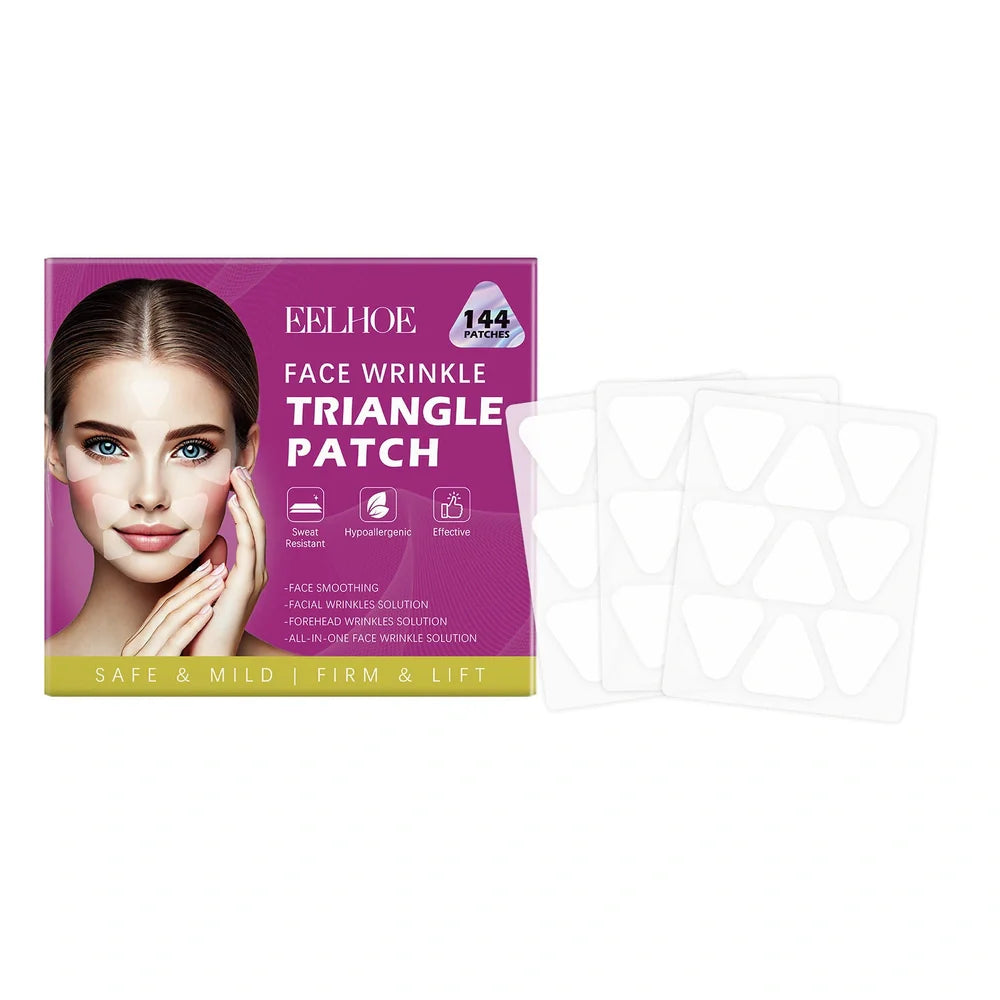 Facial skin fine lines nursing adhesive bandage with 144 hyaluronic acid patches in packaging