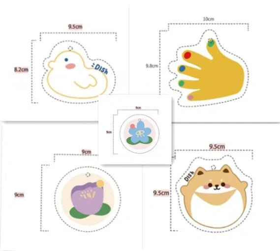 Bamboo fibre cartoon dish towel with high water absorption and cheerful designs
