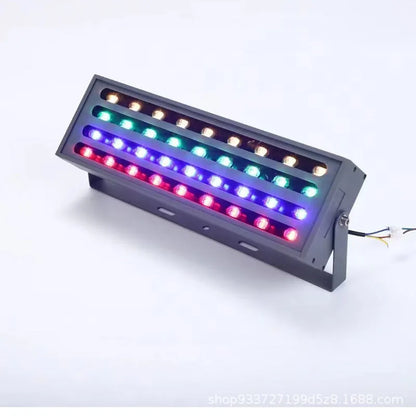 LED rainbow tree lamp with aluminium alloy shell for outdoor RGB colour projection lighting