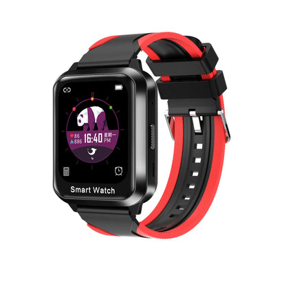 Black smart bracelet with 1.78-inch split screen display showing password lock screen interface
