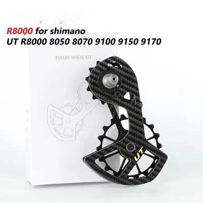 LTWOO 105 rear derailleur pulley wheel replacement for Shimano R7000 with 13T upper and 18T lower jockey wheels