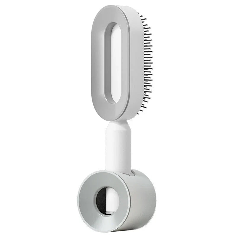 Premium self-cleaning hair brush with airbag massage technology for smooth, healthy hair