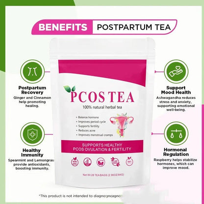 84g Herbal Blend Original PCOS Tea Supplement for women's hormonal health