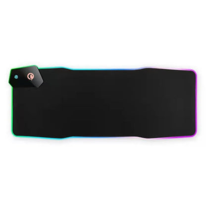 Black gaming mouse mat with TYPC interface luminous design measuring 300x800mm