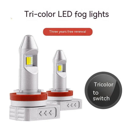 LED fog light retrofit bulb with aluminium housing for cars, motorcycles, and trucks