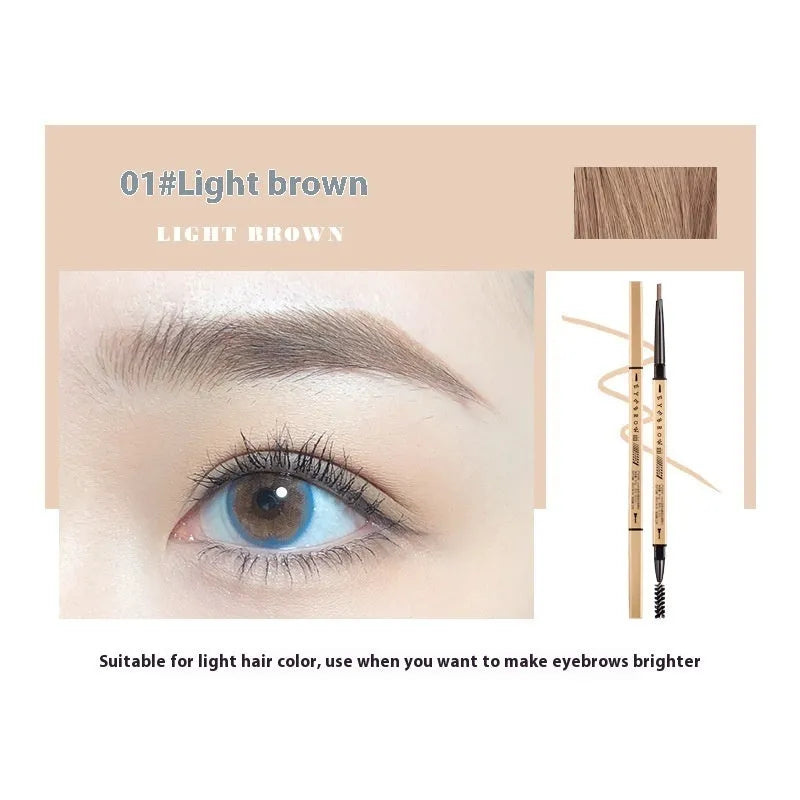Small Gold Chopsticks ultra-fine eyebrow pencil in five shades for precise brow definition
