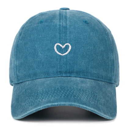 Retro-style baseball cap with colourful machine embroidery on a soft cotton dome crown, shown in a wine red colour.