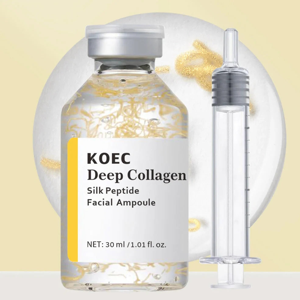 30ml collagen polypeptide ampoule solution with needle applicator for skincare