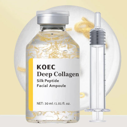 30ml collagen polypeptide ampoule solution with needle applicator for skincare