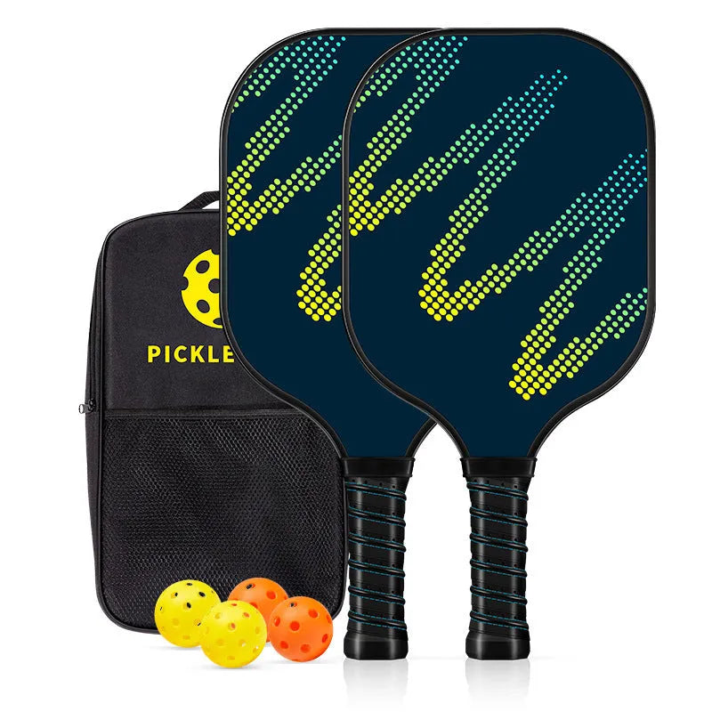 High-density fibreglass table tennis racket for outdoor sports use.