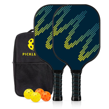 High-density fibreglass table tennis racket for outdoor sports use.