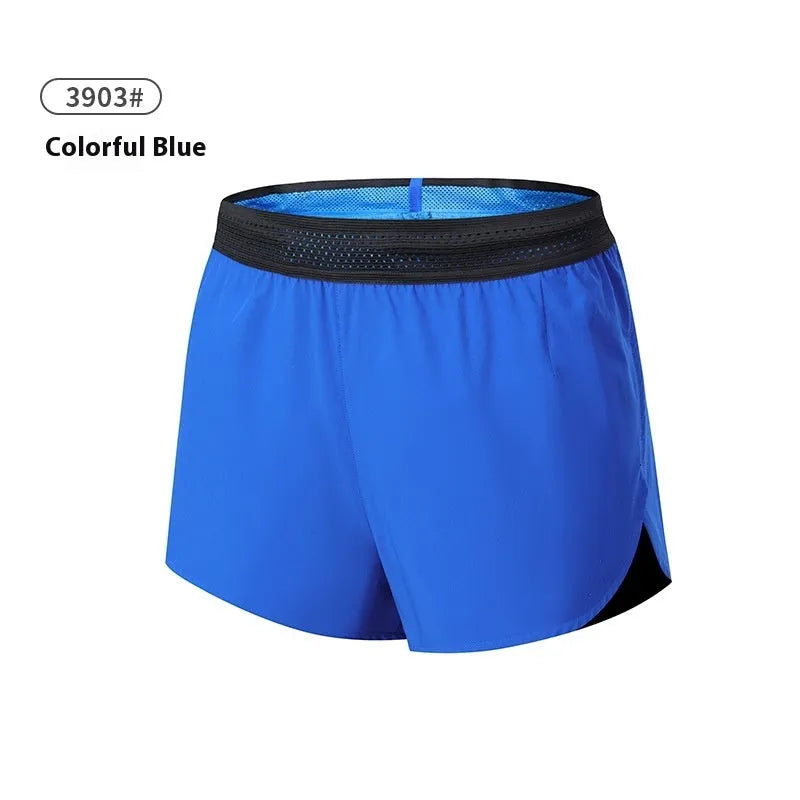 Men's solid-colour polyester basketball shorts with a low-rise waistband, shown in a selection of available colours.