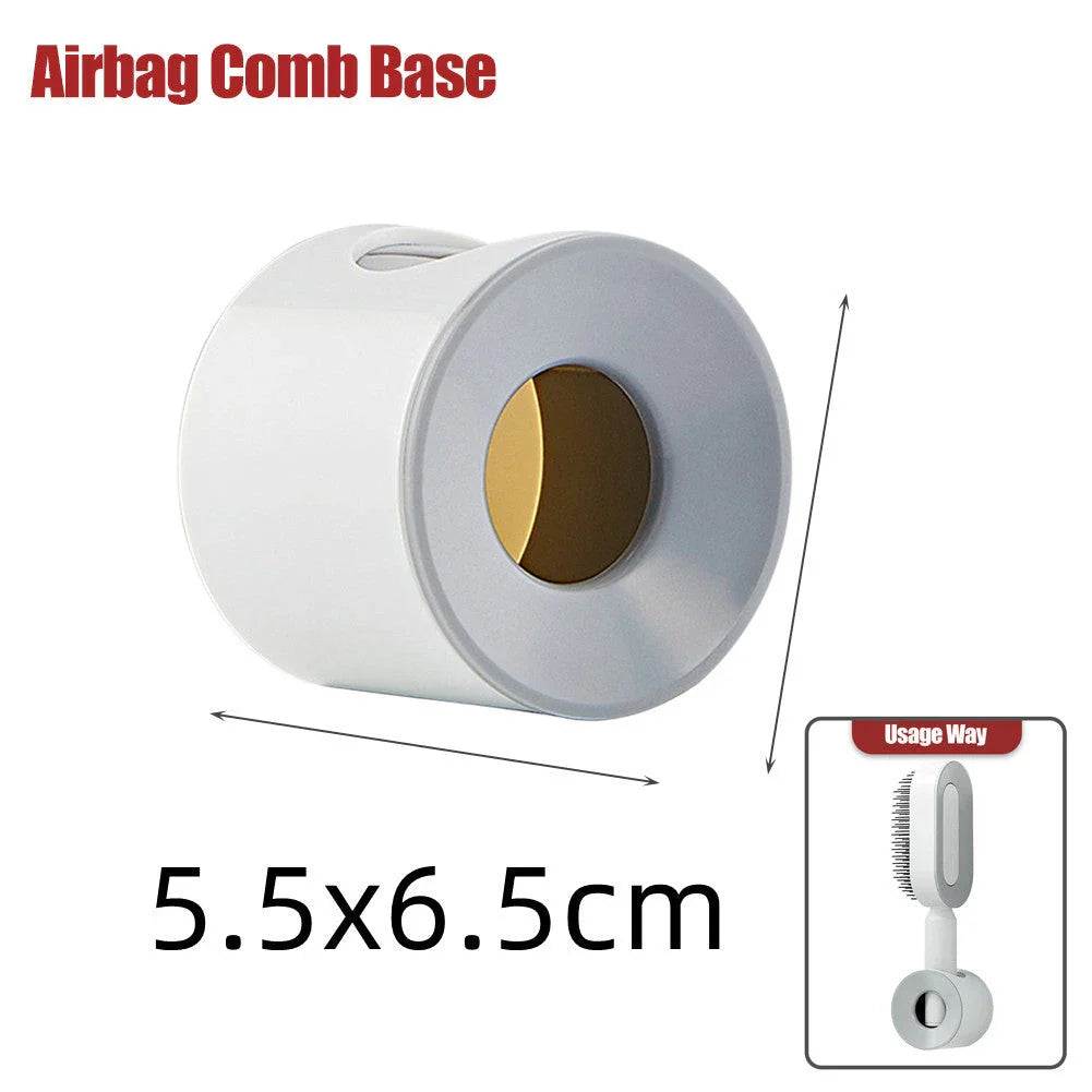 Premium self-cleaning hair brush with airbag massage technology for smooth, healthy hair