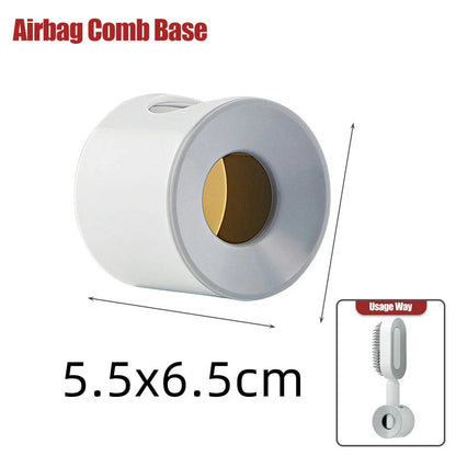 Premium self-cleaning hair brush with airbag massage technology for smooth, healthy hair
