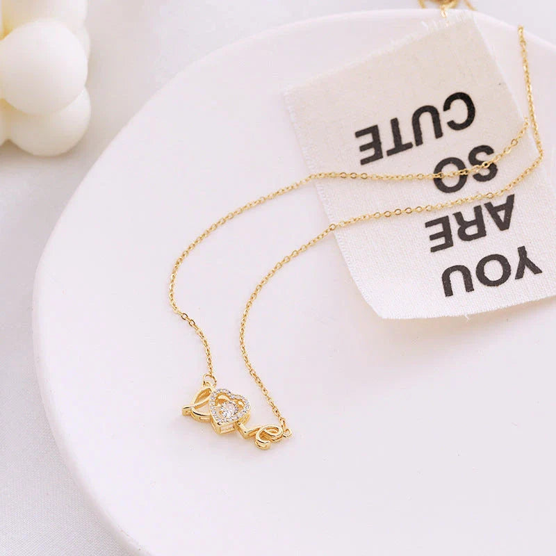 Fashionable titanium steel necklace with a sleek and modern design, a perfect accessory for the stylish woman
