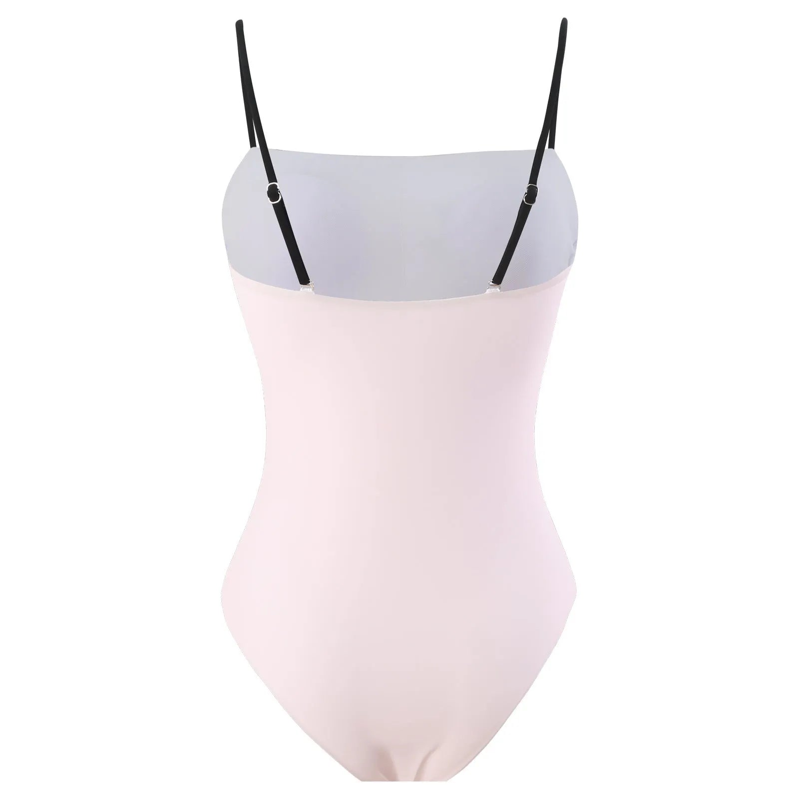 Women's one-piece bikini swimsuit with a white tulle skirt overlay on a mannequin.