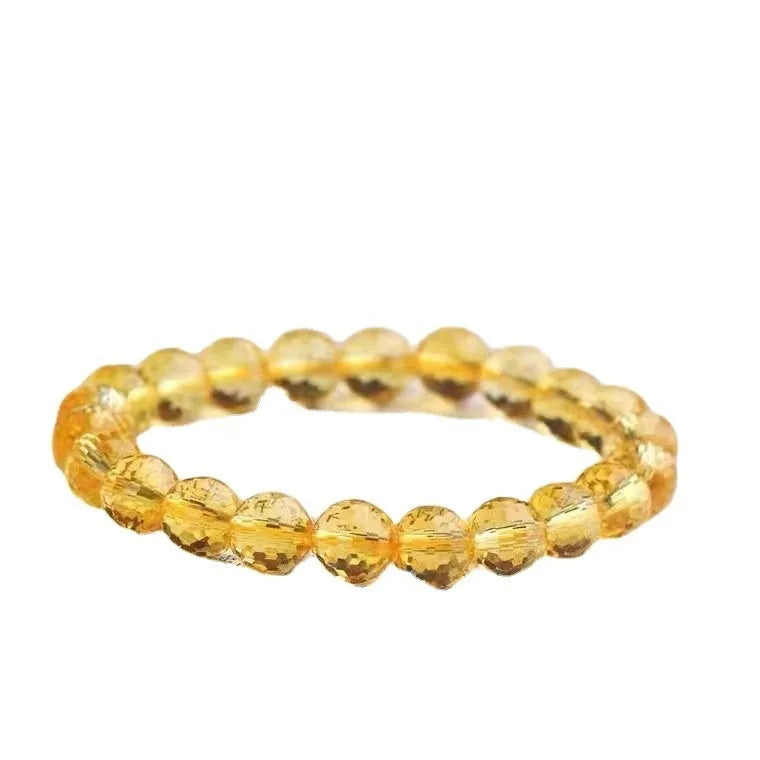 128-facet ametrine bracelet with crystal beads in three colour variations and multiple diameter options