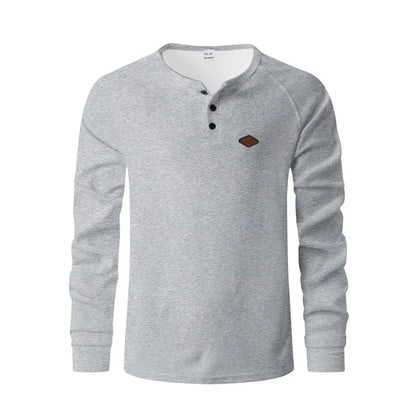 Waffle pattern raglan sleeve pullover in thin polyester fabric shown in sapphire blue