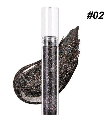 15 Colour Laser Lip Lacquer tubes showing waterproof formula with laser powder technology