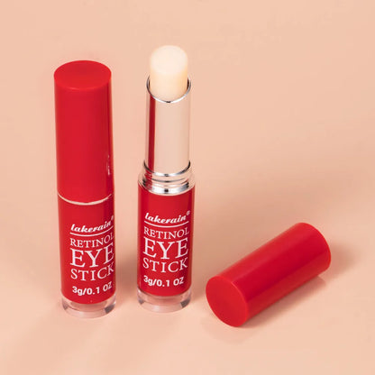 Retinol eye cream stick in packaging, net content 3g, for wrinkles and dark circles.