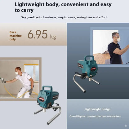 110V electric latex paint spraying machine with spray gun, hose, and extension rod