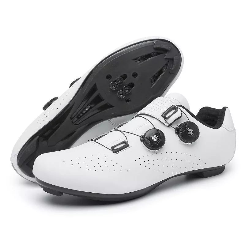 Road bike shoes with built-in lock for secure cycling