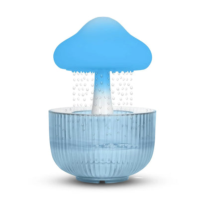 Cozy Raindrop Humidifier with Mesmerizing Lights, Ultrasonic Atomization, Seven-color Ambient Lighting, and Aroma Diffuser for Home Decor