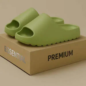 Women's thick-sole beach slippers in four colours with EVA injection-moulded construction