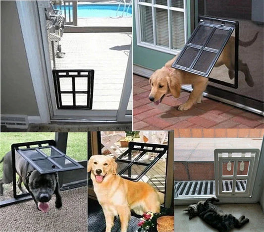 Creative Household Simple Pet Screen Door for dogs in black or white