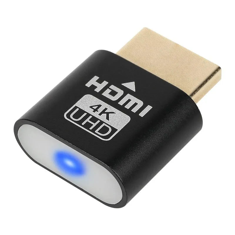 26.5mm HDMI virtual display dongle for graphics card with gold silver black rose gold interface options