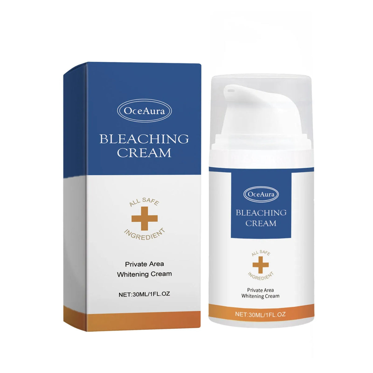 30ml tube of body whitening cream for underarm dullness with nicotinamide and retinol