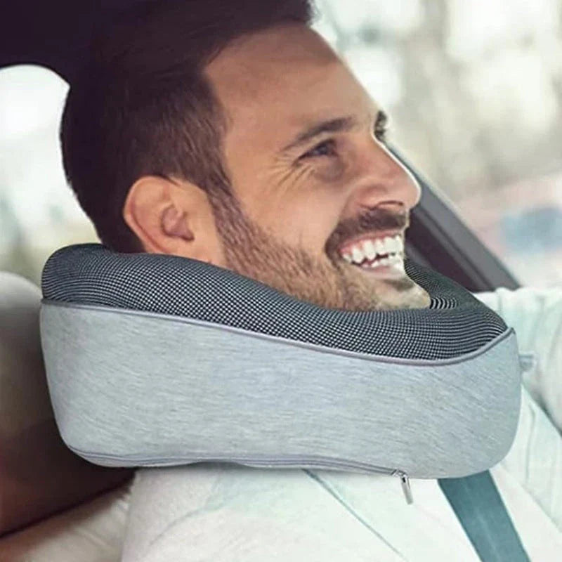 Comfortable U-Shaped Travel Neck Pillow for Airplane and Car Rides