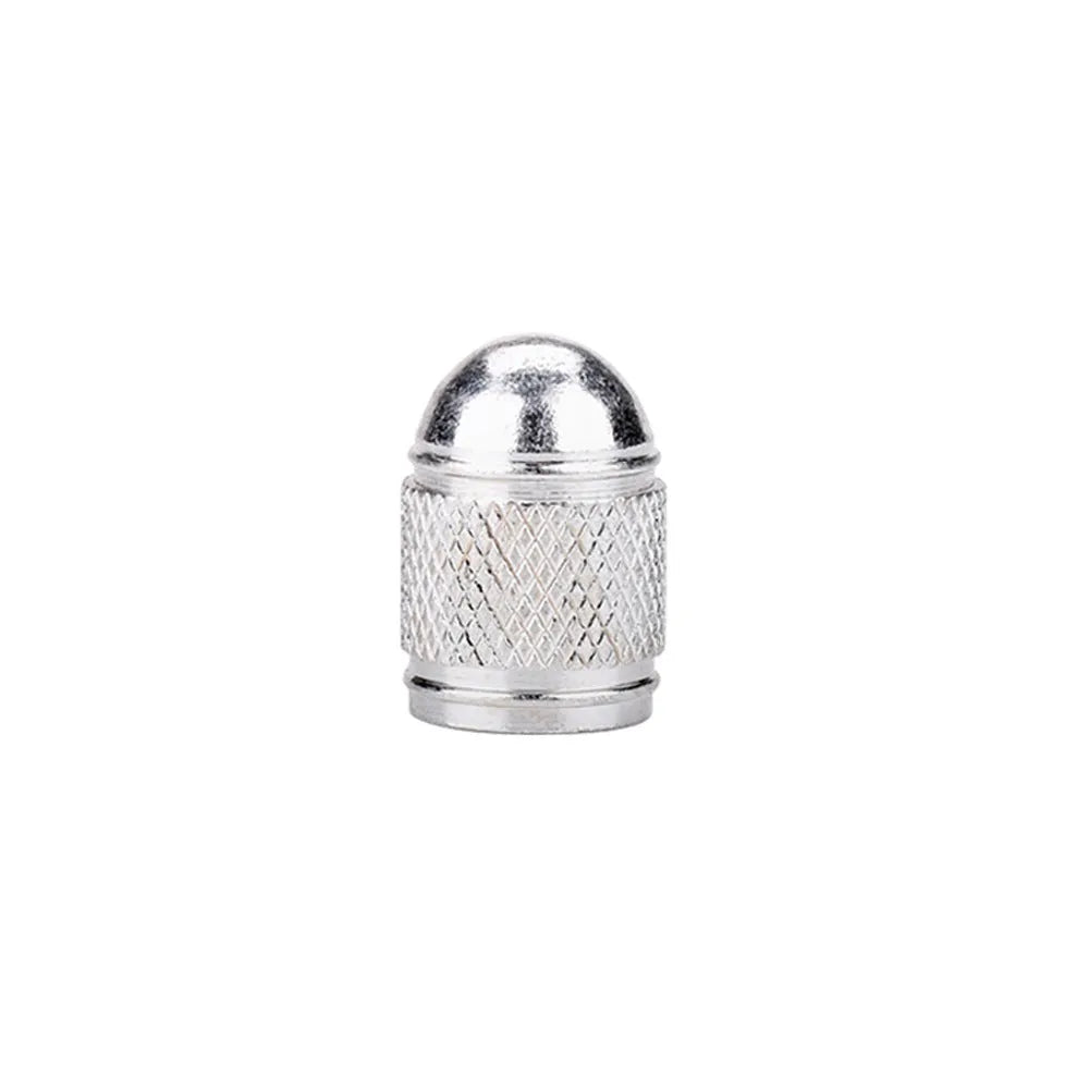 Aluminium alloy bicycle tyre valve cap in a selection of colours for Schrader valves.