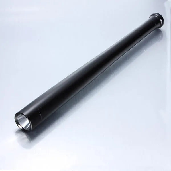 Black LED flashlight torch with Cree XM-L T6, glass lens, and clicky switch, battery models or USB option