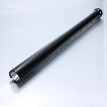 Black LED flashlight torch with Cree XM-L T6, glass lens, and clicky switch, battery models or USB option