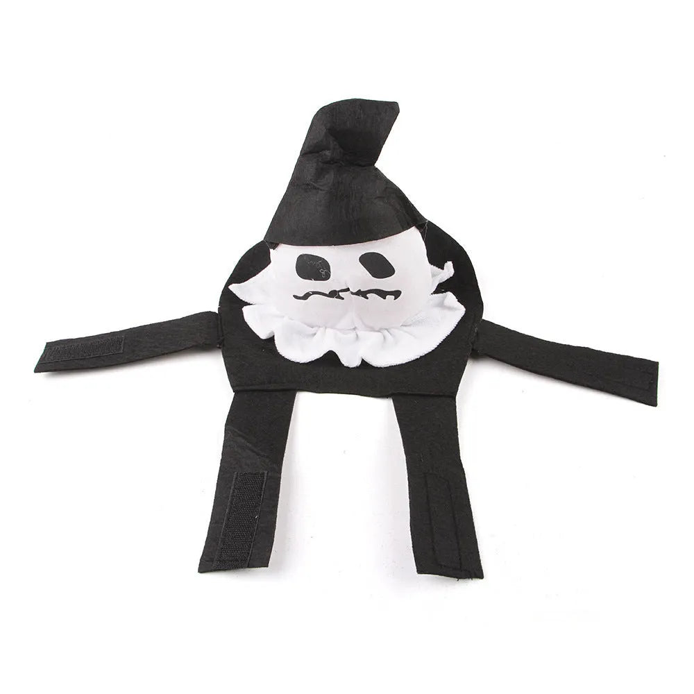 Halloween dog costume in ghost or pumpkin ghost design with PP cotton material